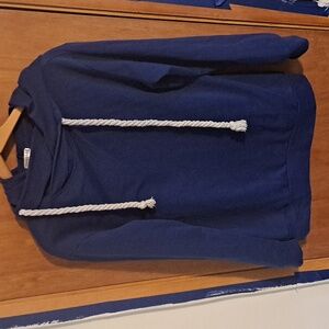 Naggoo womens blue longsleeve hoodie. Medium.